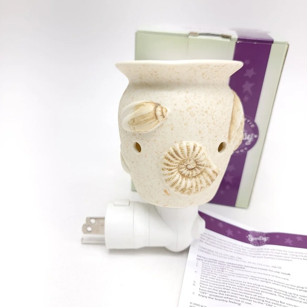Scentsy Seashells Wall Plug in Wax‎ Warmer Authentic Portable TESTED